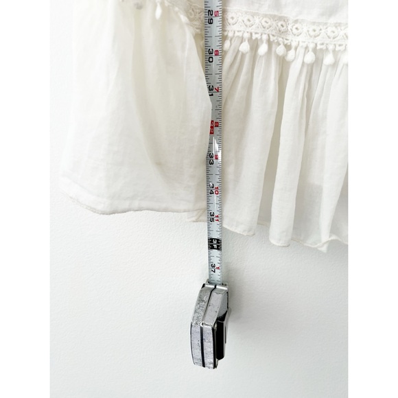 Eyelet Beach / Swim Coverup Women’s XS Boho Linen - Picture 7 of 7